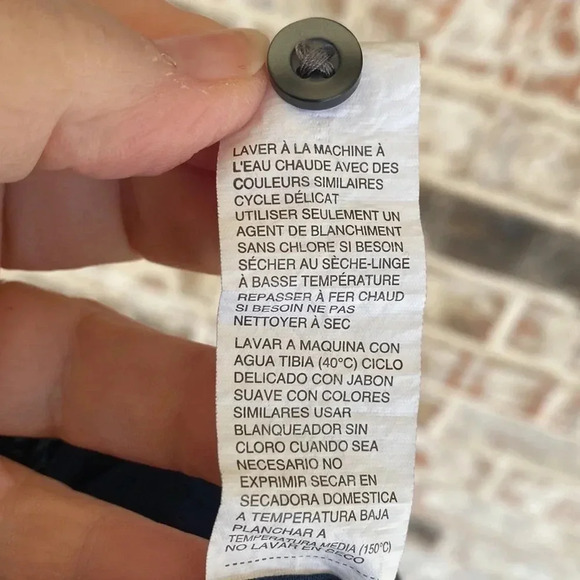 Axist Navy Blue Geometric Medallion Button Down Shirt - Picture 9 of 9